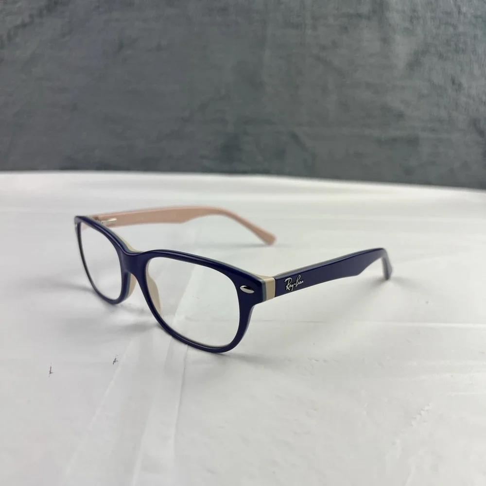 Ray Ban Jr RB1555 Unisex Kids Plastic Eyeglass Frame 3818 Violet On Peach 48-16